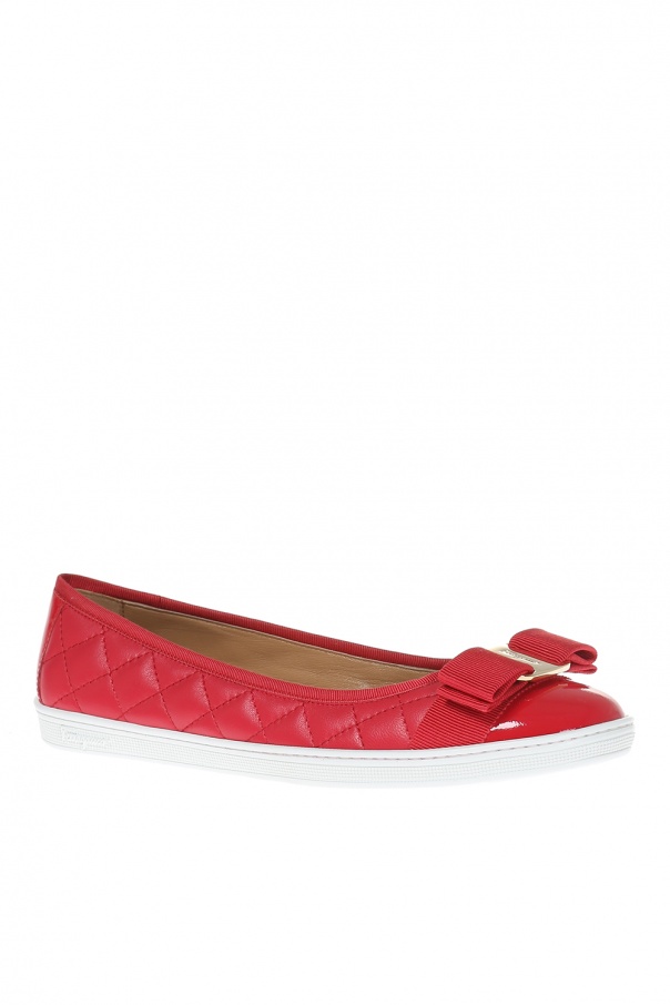 salvatore ferragamo rufina quilted flats